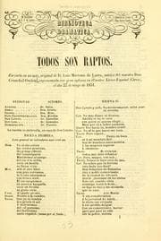 Tapa de Todos son raptos
