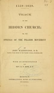 Tapa de Track of the hidden church