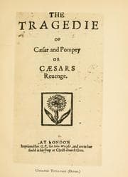 Tapa de The tragedy of Caesar's revenge