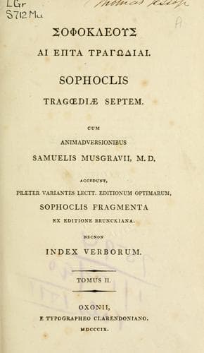 Tapa de Tragoediae septem
