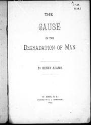 Tapa de The cause of the degradation of man
