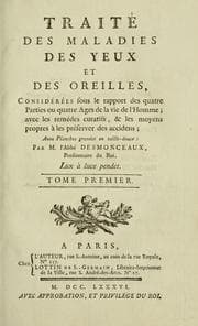 Tapa de Traité des maladies des yeux et des oreilles