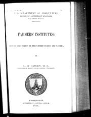 Tapa de Farmers' institutes