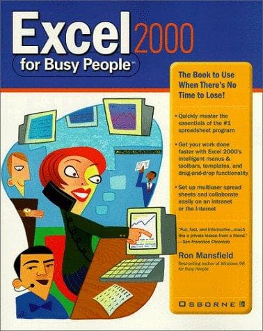 Tapa de Excel 2000 for busy people