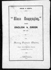 Tapa de " Close communion", the English and Greek of it