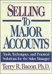 Tapa de Selling to Major Accounts