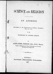 Tapa de Science and religion