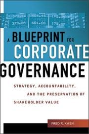 Tapa de Blueprint for Corporate Governance, A