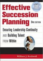 Tapa de Effective succession planning