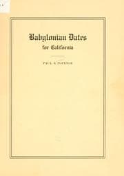 Tapa de Babylonian dates for California