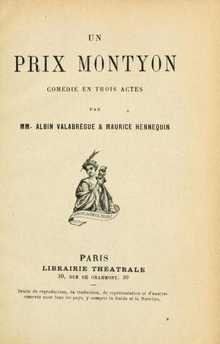 Tapa de Un prix montyon