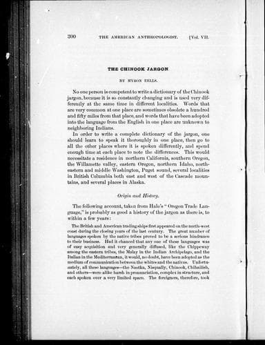 Tapa de The Chinook jargon