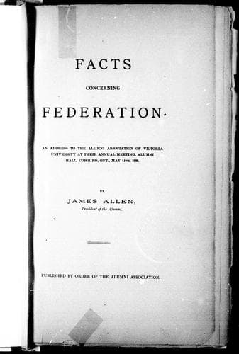 Tapa de Facts concerning federation