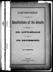 Tapa de Controversy on the constitutions of the Jesuits between Dr. Littledale and Fr. Drummond