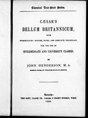 Tapa de Caesar's Bellum britannicum
