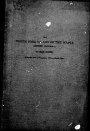 Tapa de The North Fork Valley of the Wapta (British Columbia)