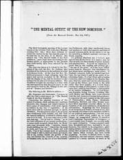 Tapa de The mental outfit of the new Dominion