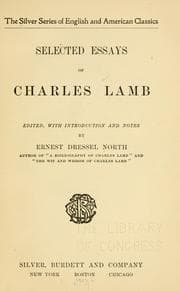 Tapa de Selected essays of Charles Lamb