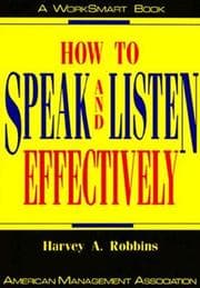 Tapa de How to speak and listen effectively