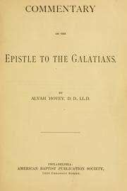 Tapa de Commentary on the epistle to the Galatians
