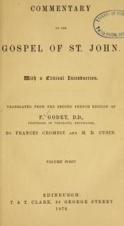 Tapa de Commentary on the Gospel of St. John