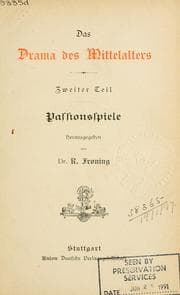 Tapa de Das Drama des Mittelalters