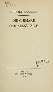 Tapa de Die Chimäre der Aussätzige