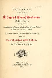Tapa de Voyages of the slavers St. John and Arms of Amsterdam, 1659, 1663