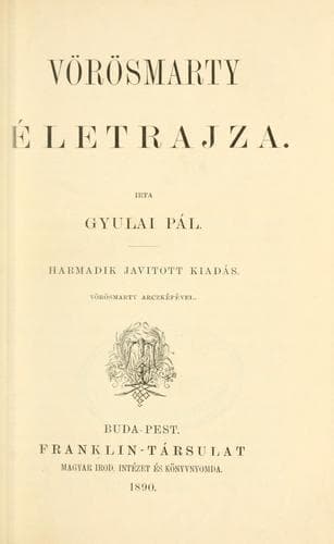 Tapa de Vörösmarty életrajza