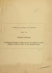 Tapa de Further studies on the brain of Limulus polyphemus