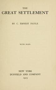 Tapa de The great settlement