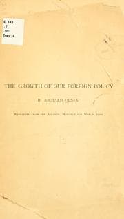 Tapa de The growth of our foreign policy