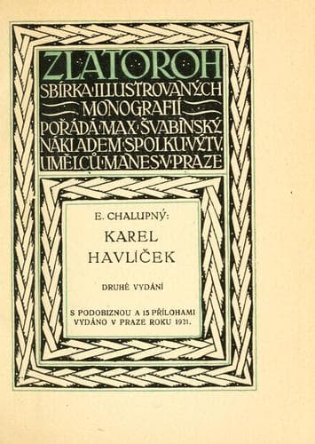 Tapa de Karel Havlíek.