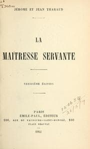 Tapa de La maîtresse servante