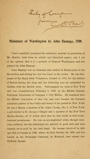 Tapa de Miniature of Washington by John Ramage, 1789