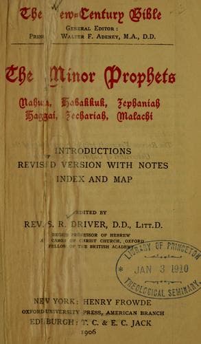 Tapa de Minor Prophets