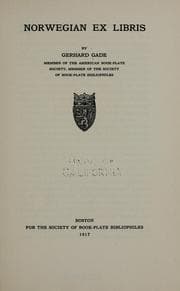 Tapa de Norwegian ex libris