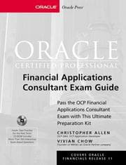 Tapa de Oracle certified professional financial applications consultant exam guide