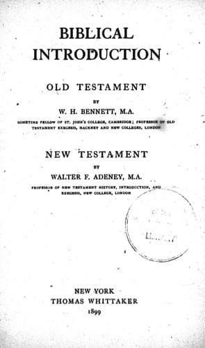 Tapa de Biblical introduction