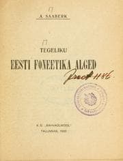 Tapa de Tegeliku Eesti foneetika alged
