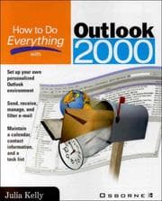 Tapa de How to do everything with Outlook 2000