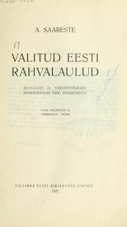 Tapa de Valitud eesti rahvalaulud