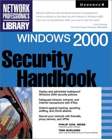 Tapa de Windows 2000 security handbook