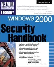 Tapa de Windows 2000 security handbook