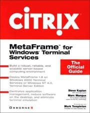 Tapa de Citrix Metaframe for Windows terminal services