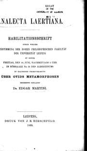 Tapa de Analecta Laertiana