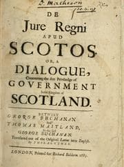 Tapa de De jure regni apud Scotos