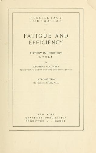 Tapa de Fatigue and efficiency