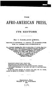Tapa de The Afro-American press and its editors