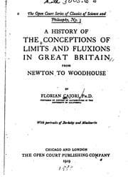 Tapa de A history of the conceptions of limits and fluxions in Great Britain